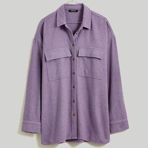 Madewell Brushed Oversized Shirt-Jacket size L